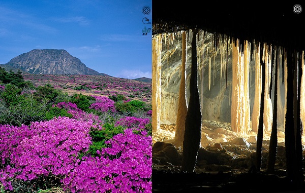 한라산과 용암동굴 <세계자연유산 제주 홈페이지>