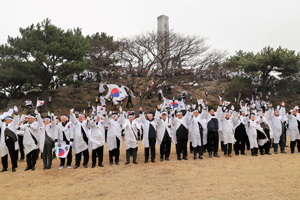 제104주년 3·1절 기념행사도 3년만에 정상화 '야외무대서 만세!!'